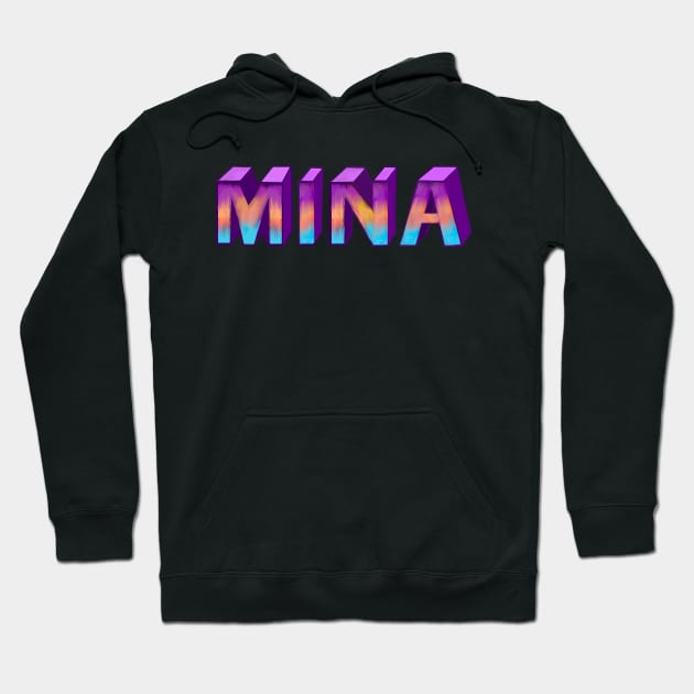 Top 10 best personalised gifts 2022  - Mina version2 - personalised,personalized custom name in ombre Hoodie by Artonmytee